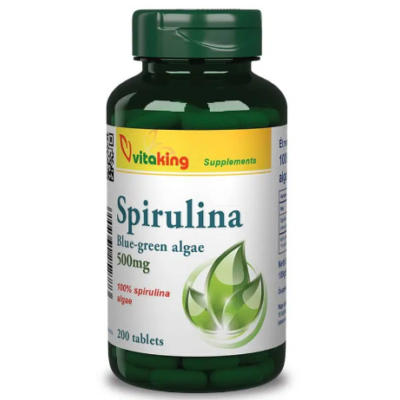 Vitaking Spirulina alga tabletta 500mg 200db