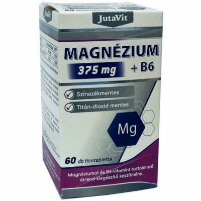 Jutavit Magnézium 375mg+B6-vitamin filmtabletta 60db