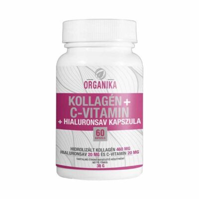 Organika kollagén+c-vitamin+hialuronsav kapszula 60db